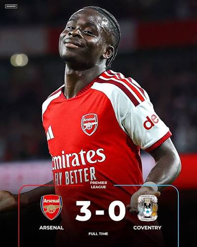Arsenal 3-0 Open Title Defence With Convincing Win Over Coventry