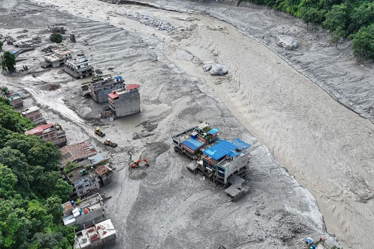 China Raises Flood Alert Near Nepal Border as Glacier-Formed Lake Overflows