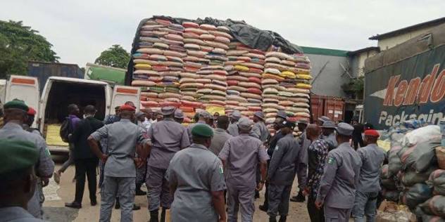 Customs Intercept Truck With Rotting Noodles, Seize Explosives, Drugs at Seme Borde