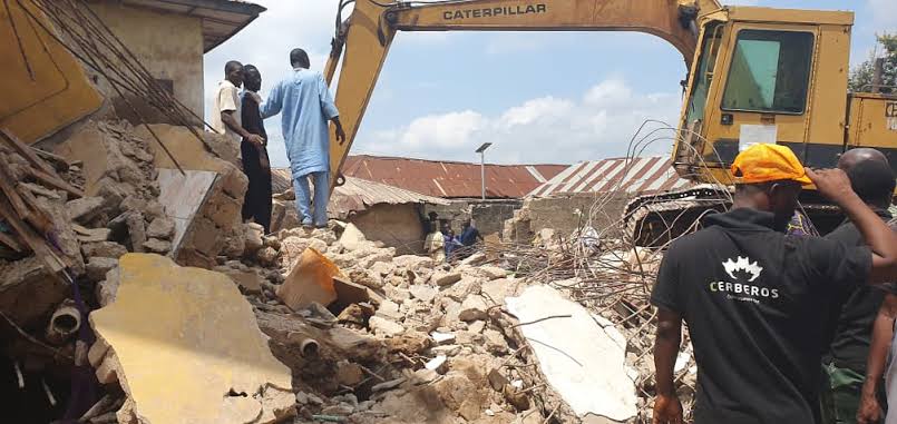 Four Feared Dead, Four Rescued After Building Collapse in Ilorin